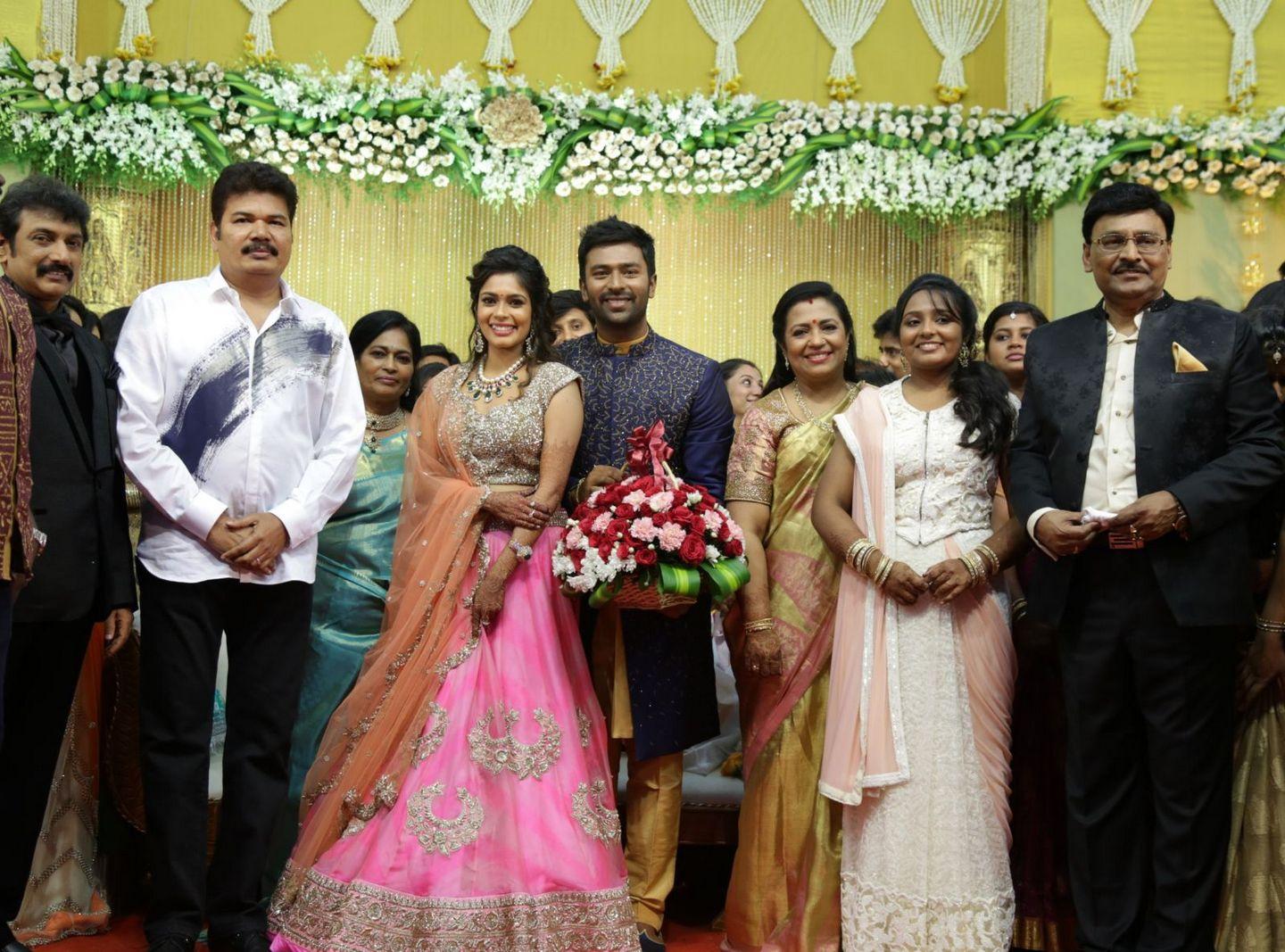 Celebs at Shanthanu Keerthi Wedding Reception Photos