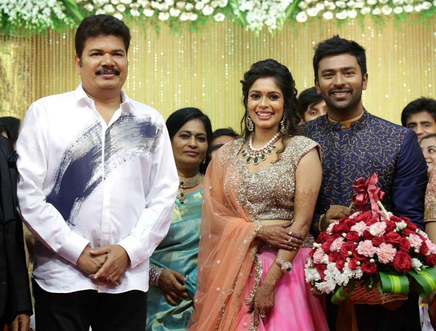 Celebs at Shanthanu Keerthi Wedding Reception Photos