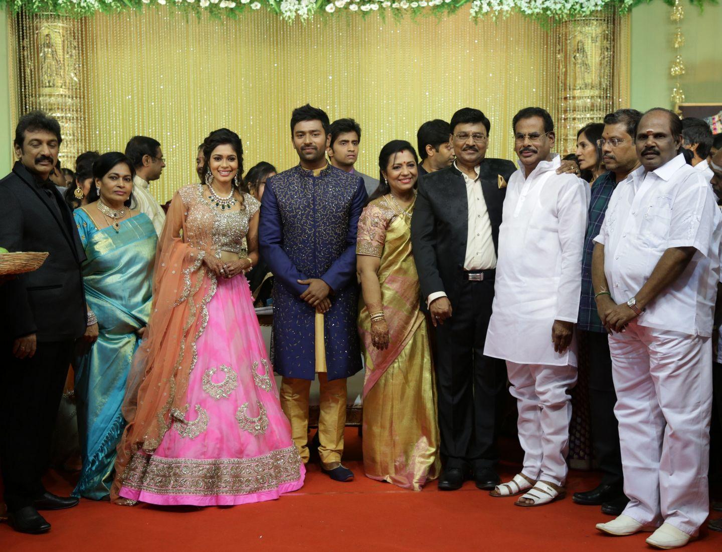 Celebs at Shanthanu Keerthi Wedding Reception Photos