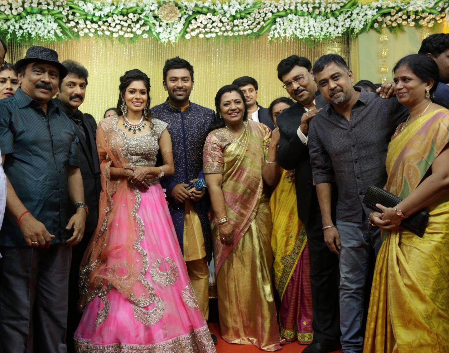 Celebs at Shanthanu Keerthi Wedding Reception Photos