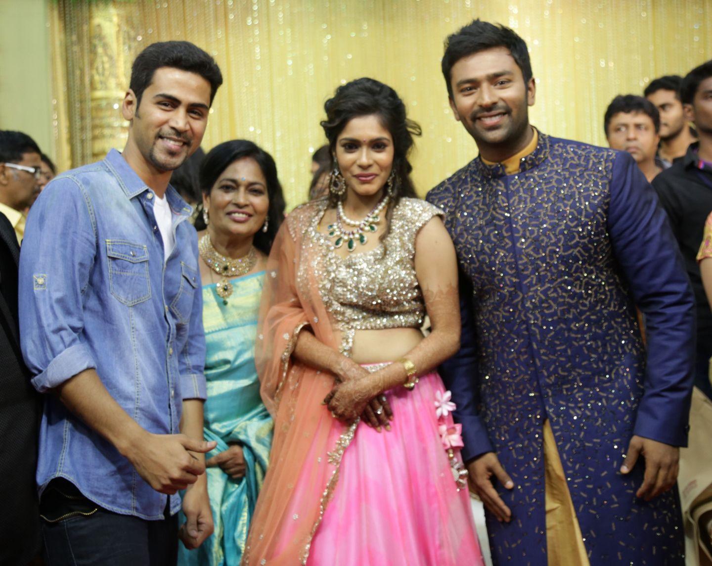 Celebs at Shanthanu Keerthi Wedding Reception Photos