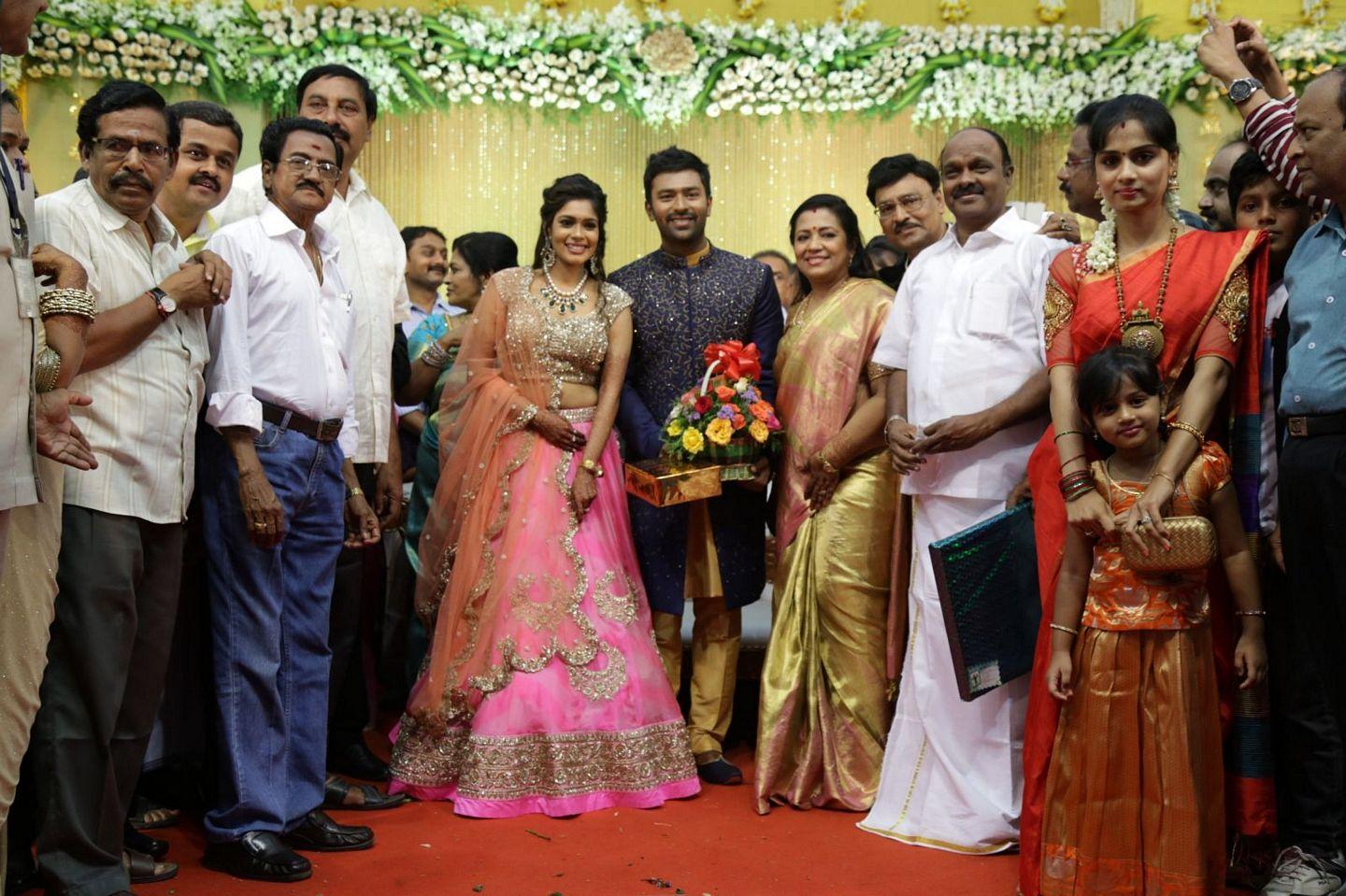 Celebs at Shanthanu Keerthi Wedding Reception Photos