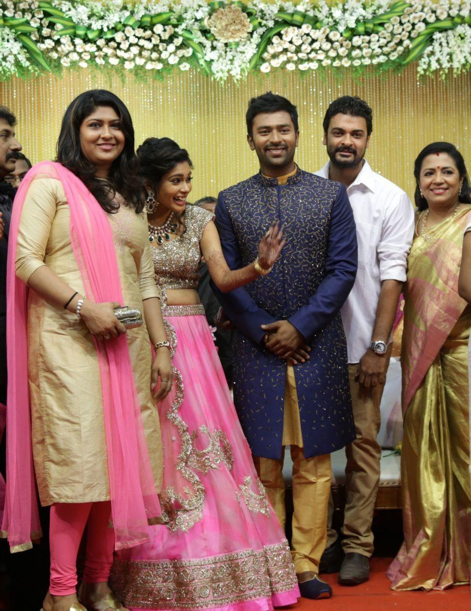 Celebs at Shanthanu Keerthi Wedding Reception Photos