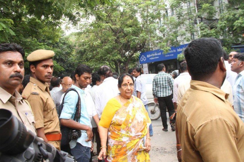 Celebs pays his last respect to ‪MS Viswanathan Photos