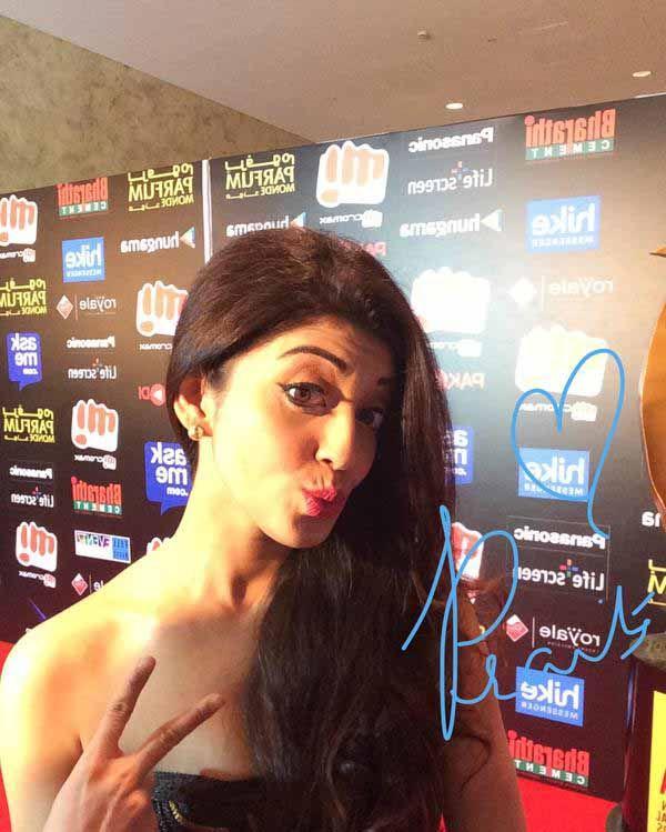 Celebs Signature Stills At SIIMA Awards 2015