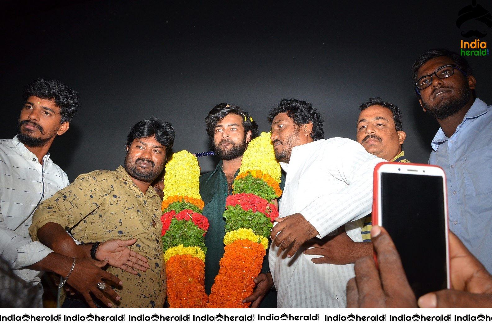 Gaddala Konda Ganesh Team at Rajahmundry Swamy Theatre Set 1