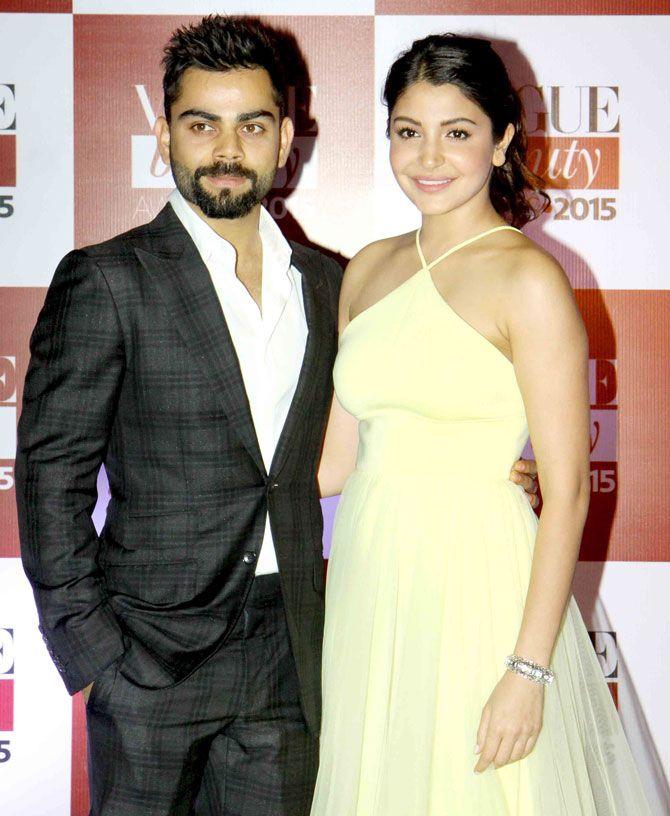 Kholi & Anushka Sharma At Vogue Beauty Awards Photos