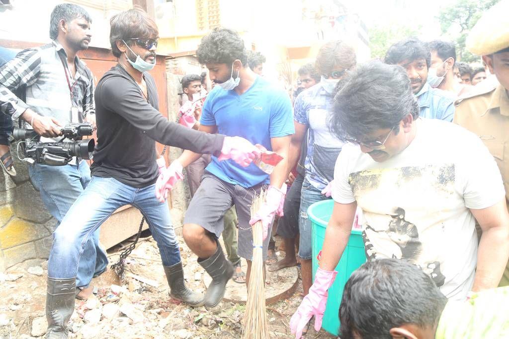 Kollywood Celebs Participate  Cleans Chennai Photos