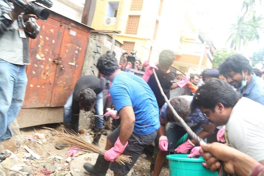 Kollywood Celebs Participate  Cleans Chennai Photos