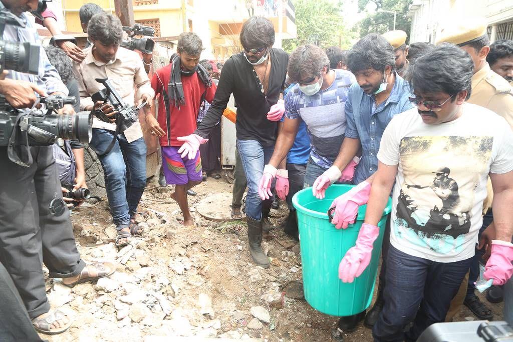 Kollywood Celebs Participate  Cleans Chennai Photos