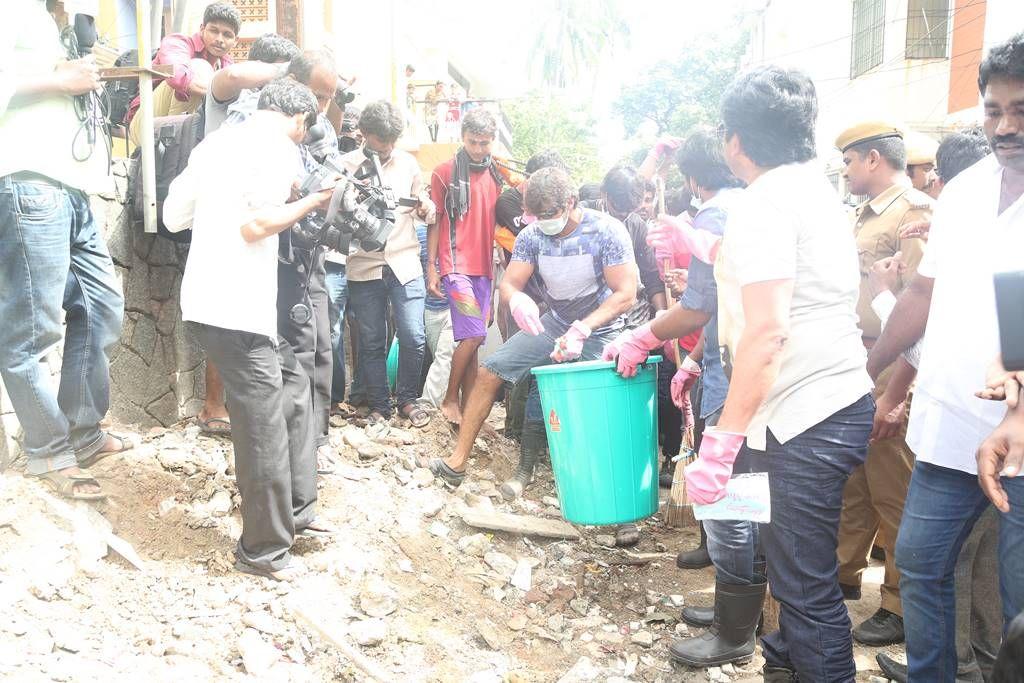 Kollywood Celebs Participate  Cleans Chennai Photos