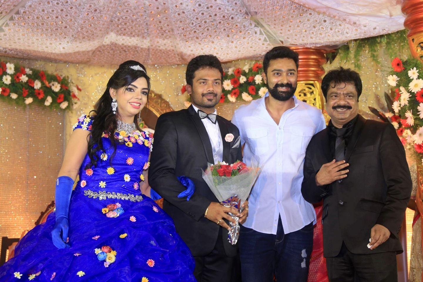 Pandiarajan Son Prithvirajan Weds Akshaya Reception Photos