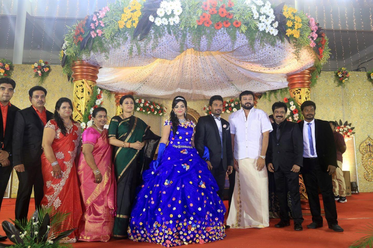 Pandiarajan Son Prithvirajan Weds Akshaya Reception Photos