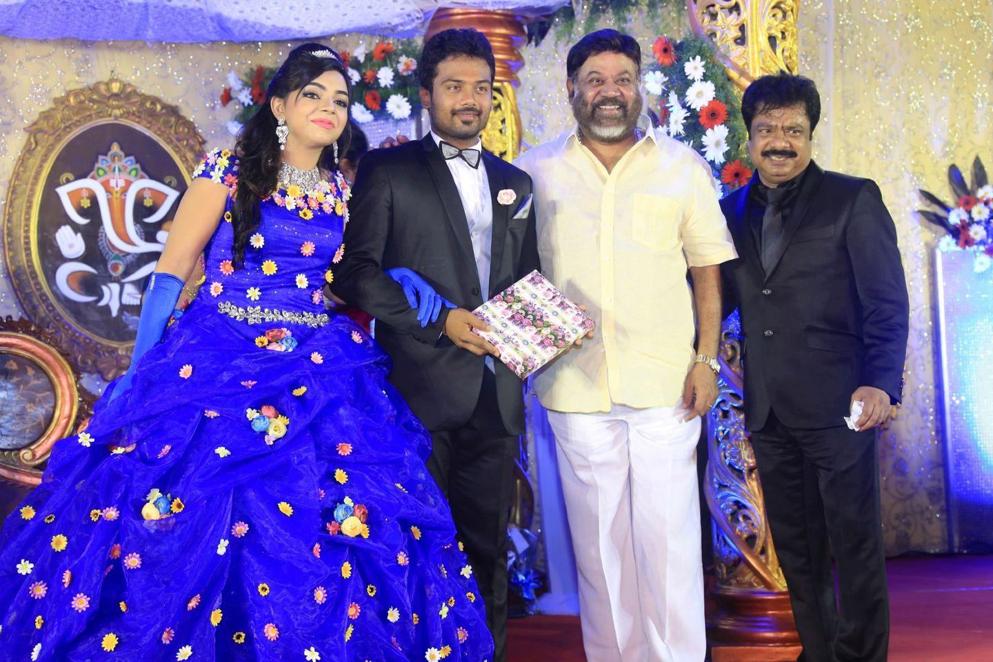 Pandiarajan Son Prithvirajan Weds Akshaya Reception Photos