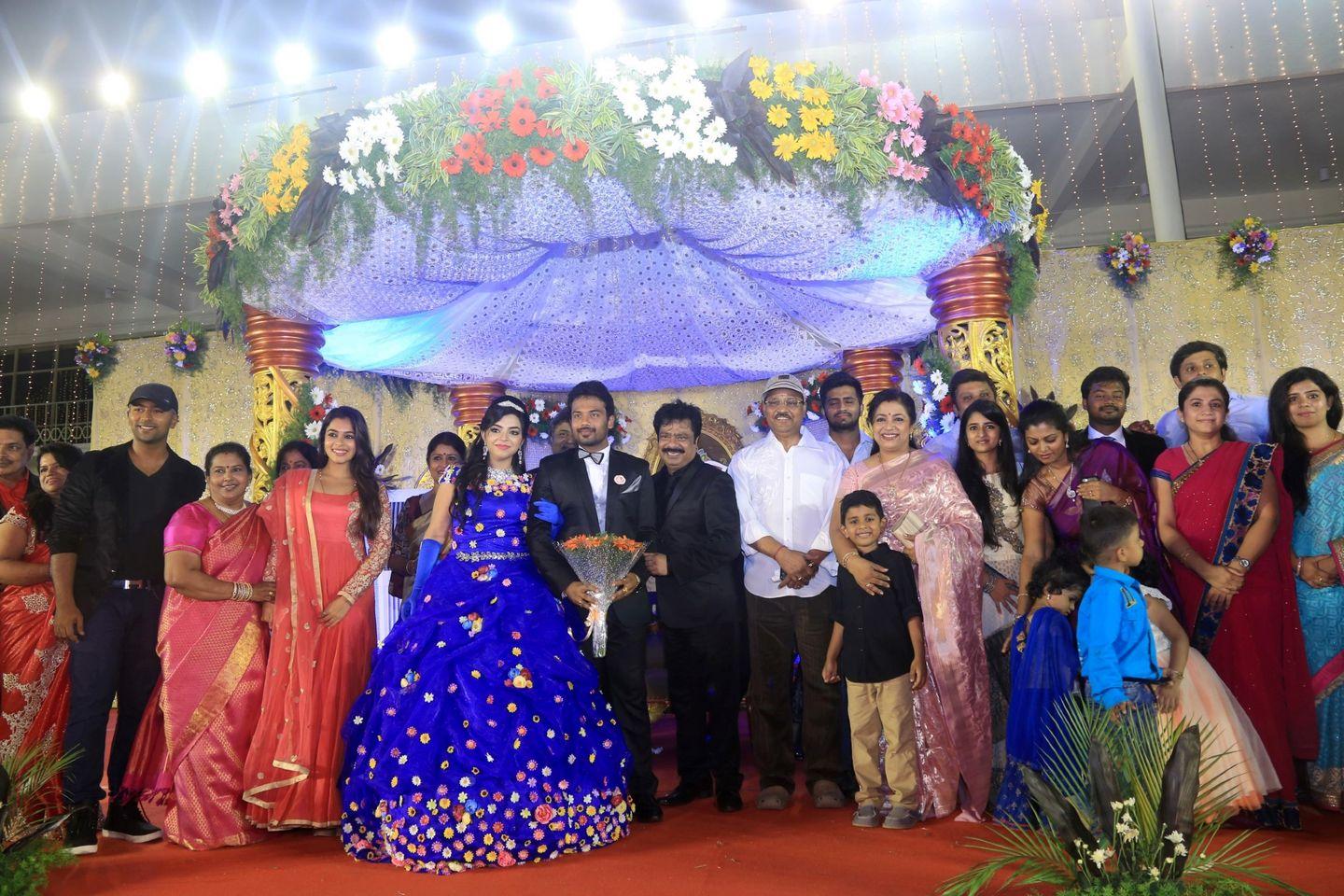 Pandiarajan Son Prithvirajan Weds Akshaya Reception Photos