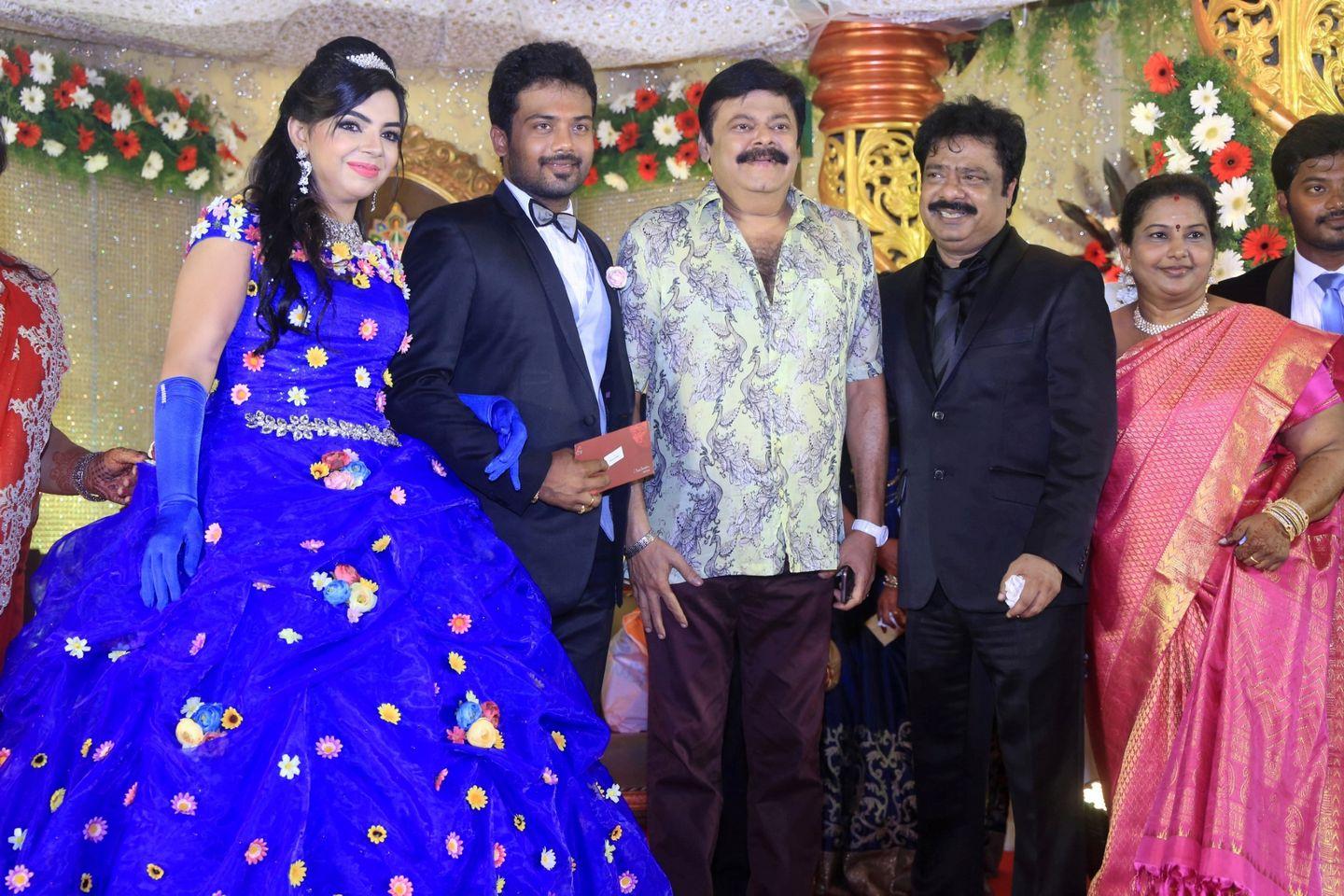 Pandiarajan Son Prithvirajan Weds Akshaya Reception Photos