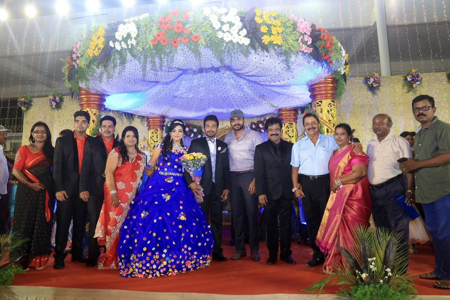 Pandiarajan Son Prithvirajan Weds Akshaya Reception Photos