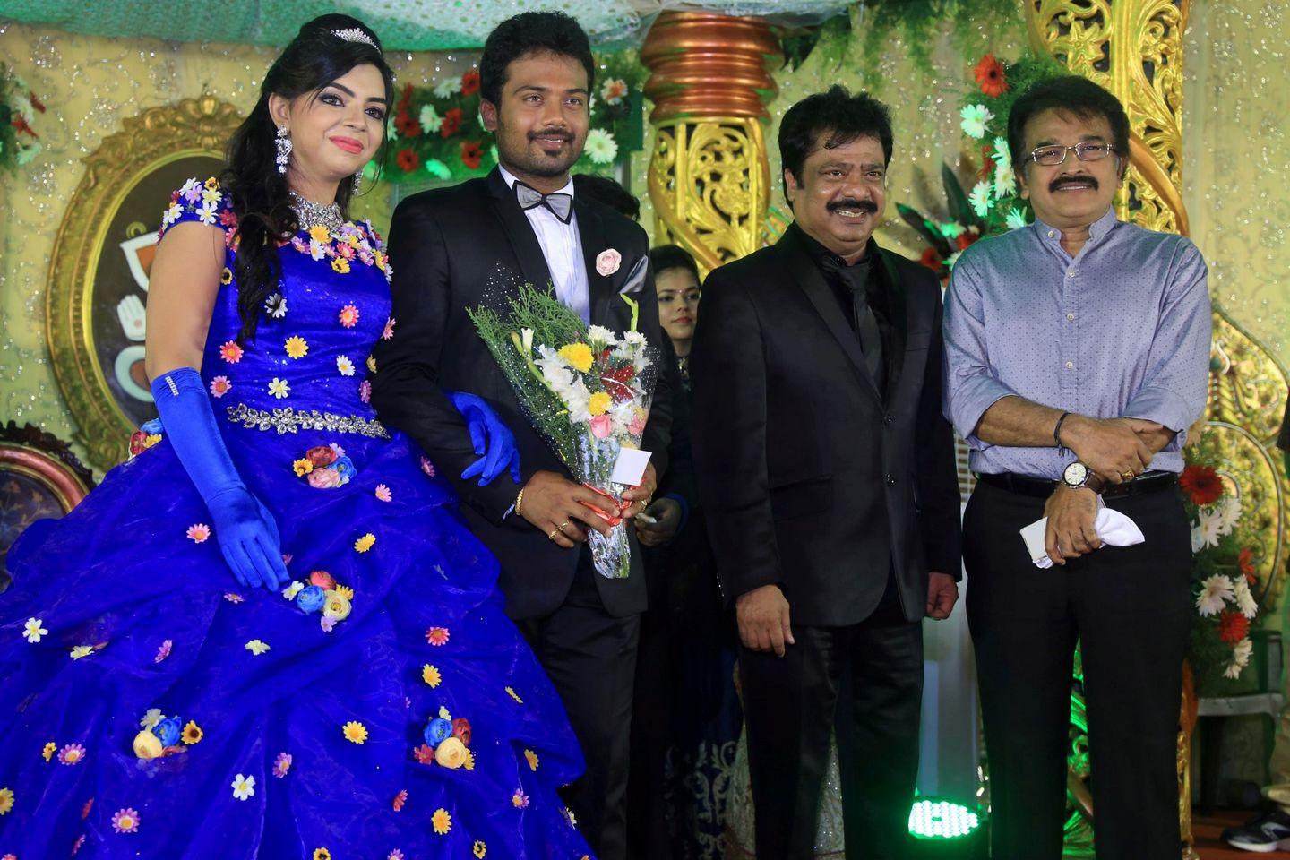 Pandiarajan Son Prithvirajan Weds Akshaya Reception Photos