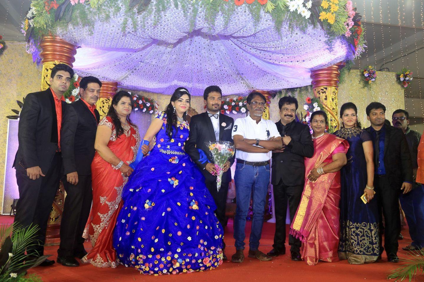 Pandiarajan Son Prithvirajan Weds Akshaya Reception Photos