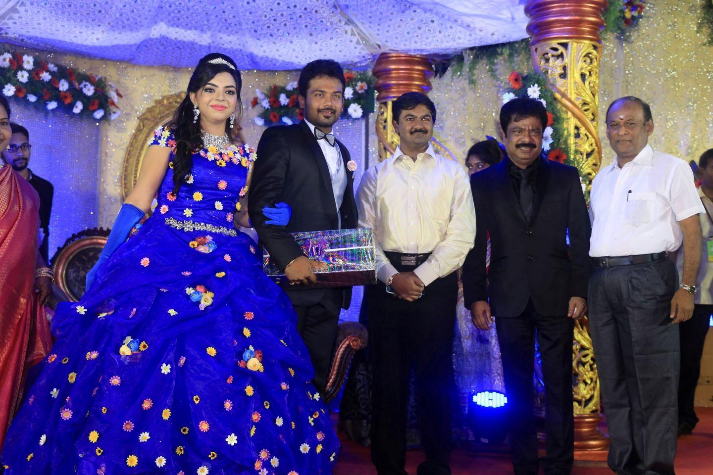 Pandiarajan Son Prithvirajan Weds Akshaya Reception Photos