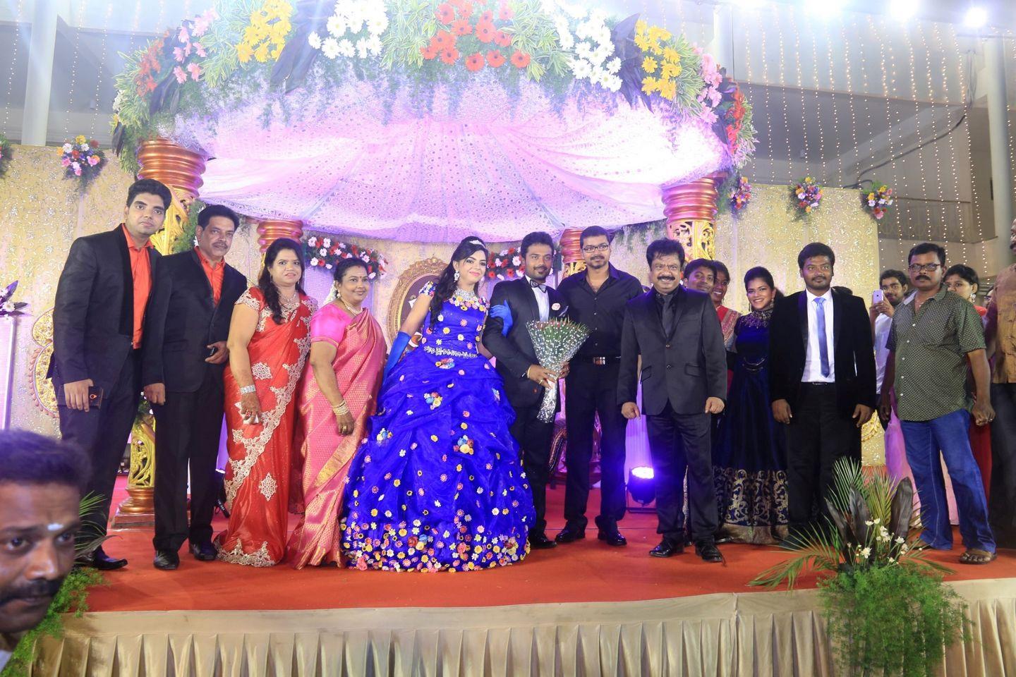 Pandiarajan Son Prithvirajan Weds Akshaya Reception Photos