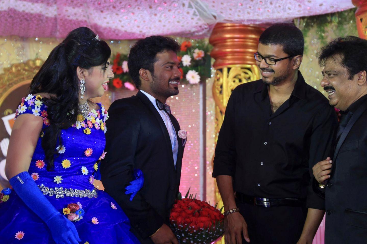 Pandiarajan Son Prithvirajan Weds Akshaya Reception Photos