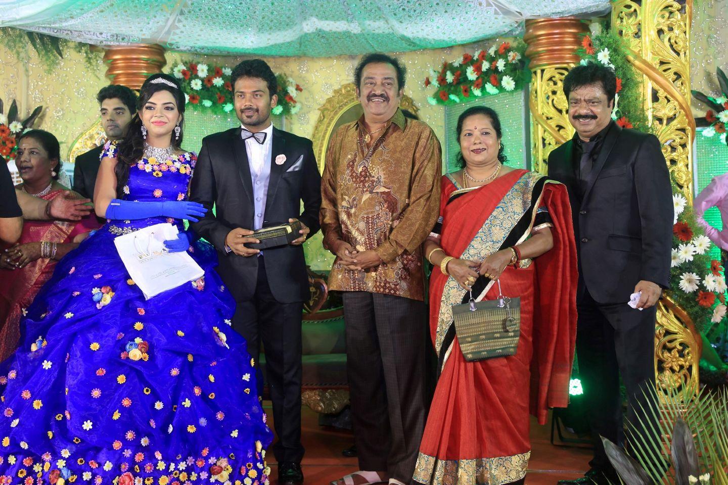 Pandiarajan Son Prithvirajan Weds Akshaya Reception Photos