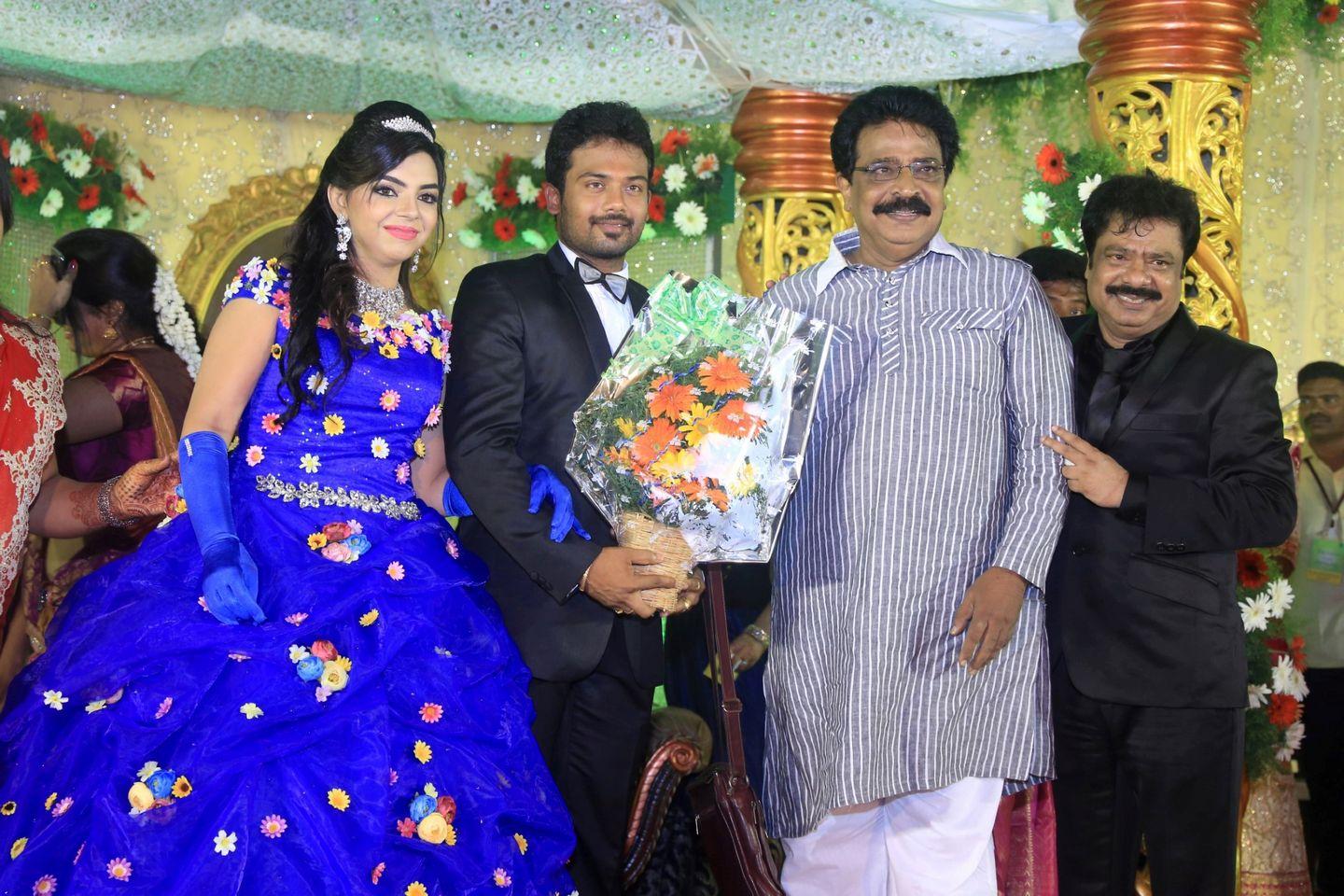 Pandiarajan Son Prithvirajan Weds Akshaya Reception Photos