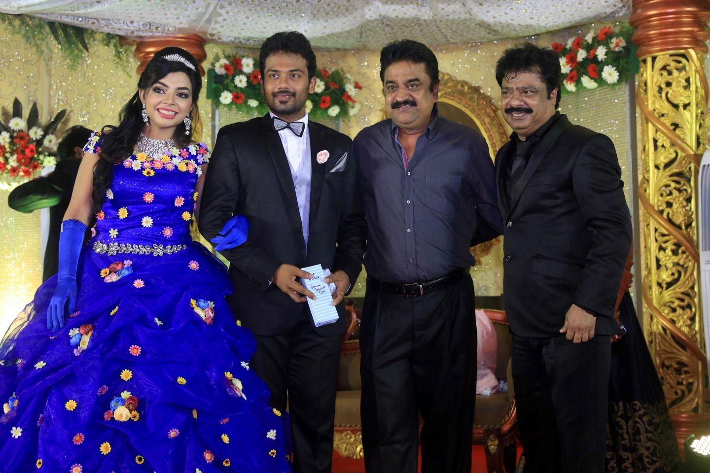 Pandiarajan Son Prithvirajan Weds Akshaya Reception Photos