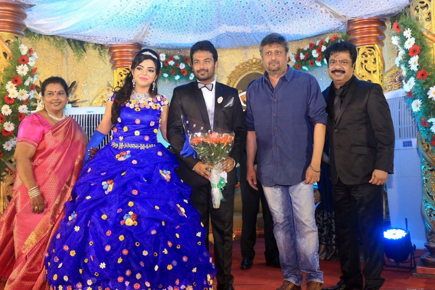 Pandiarajan Son Prithvirajan Weds Akshaya Reception Photos