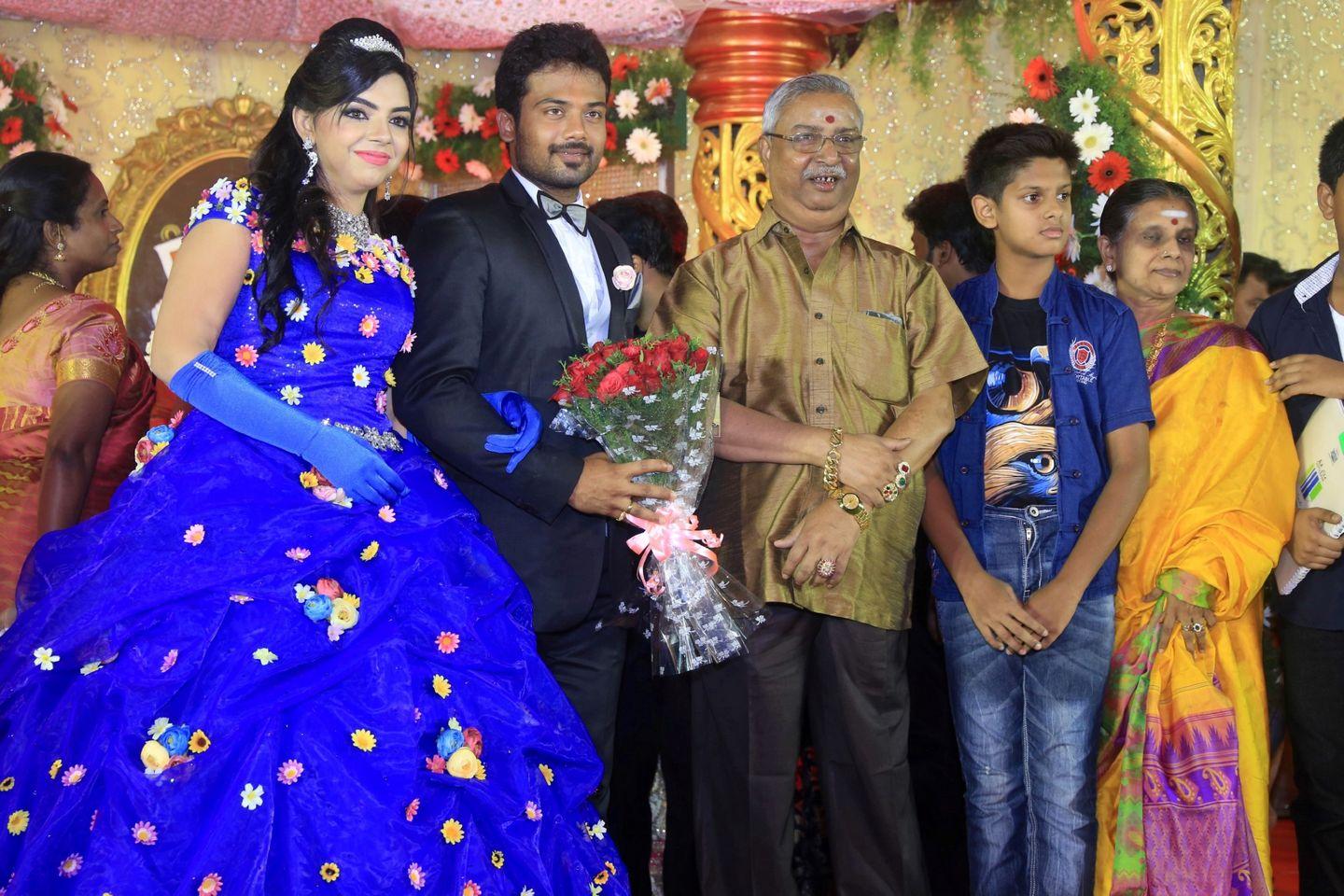 Pandiarajan Son Prithvirajan Weds Akshaya Reception Photos