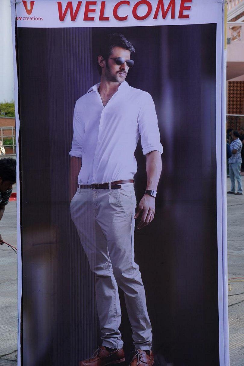 Prabhas Gopichand Hoardings At Jil Audio Launch