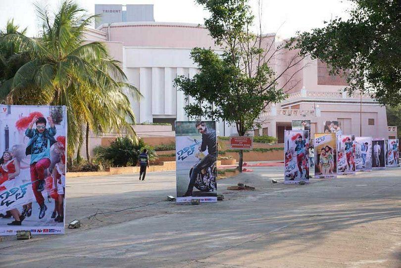 Prabhas Gopichand Hoardings At Jil Audio Launch