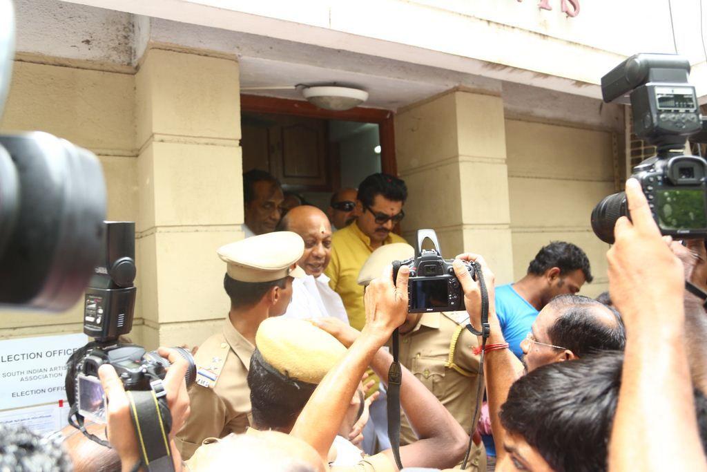 Sarathkumar Filing Nomination Photos