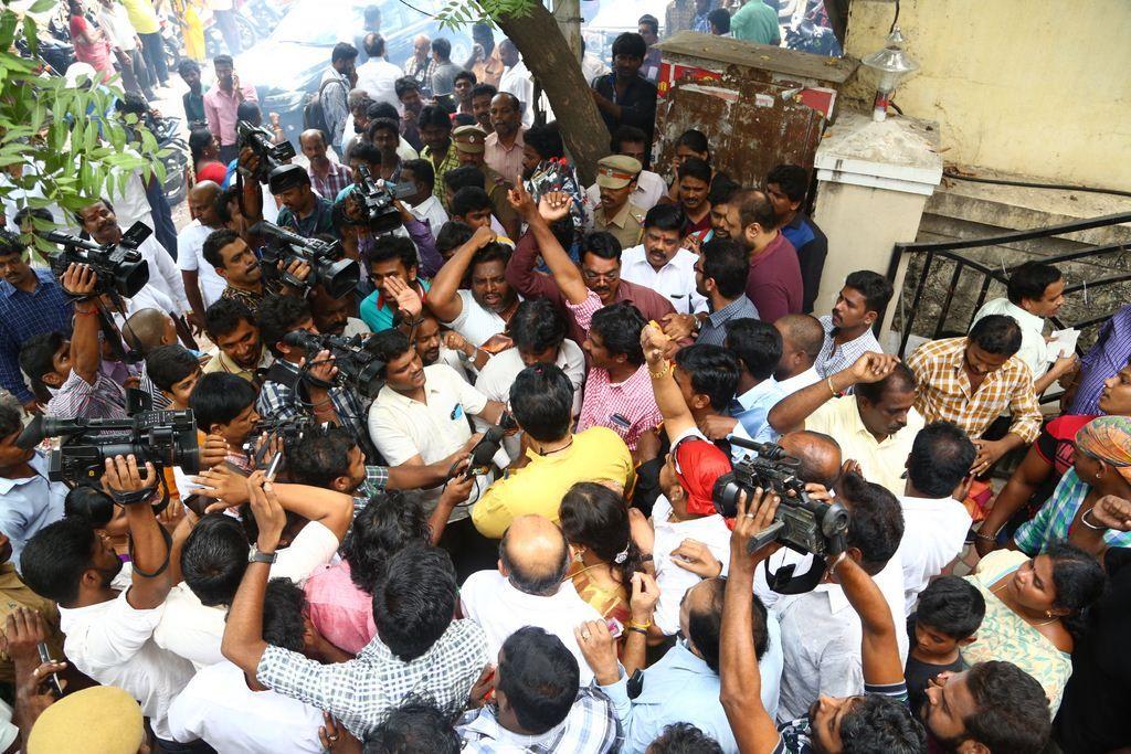 Sarathkumar Filing Nomination Photos