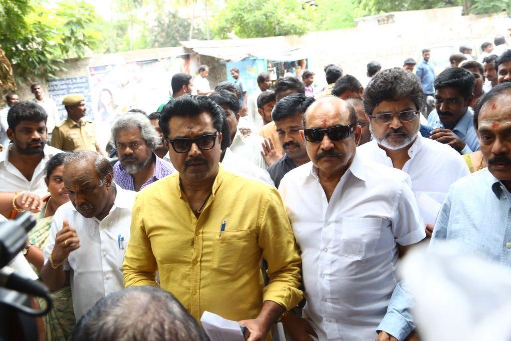 Sarathkumar Filing Nomination Photos