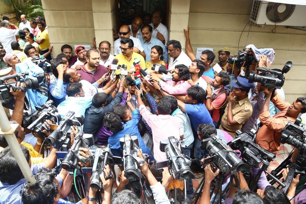 Sarathkumar Filing Nomination Photos