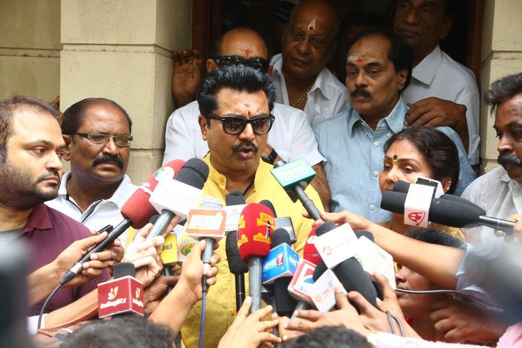 Sarathkumar Filing Nomination Photos