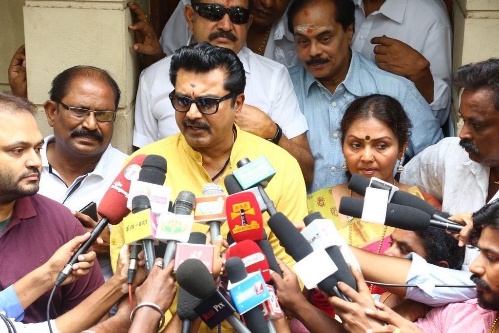 Sarathkumar Filing Nomination Photos