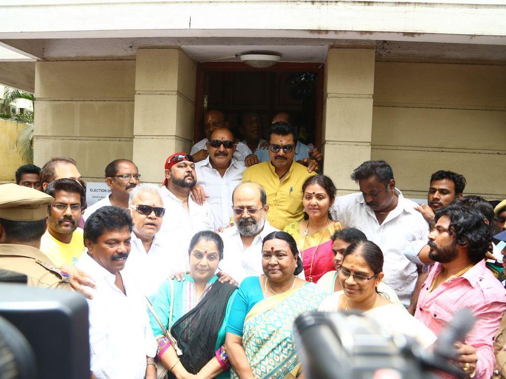 Sarathkumar Filing Nomination Photos