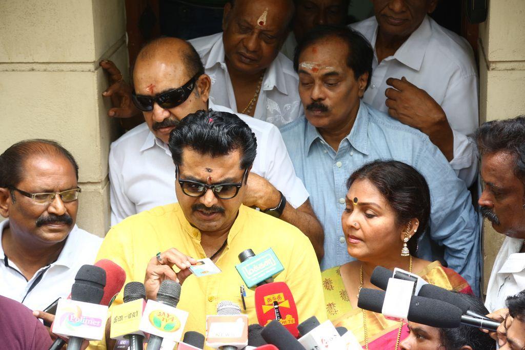 Sarathkumar Filing Nomination Photos