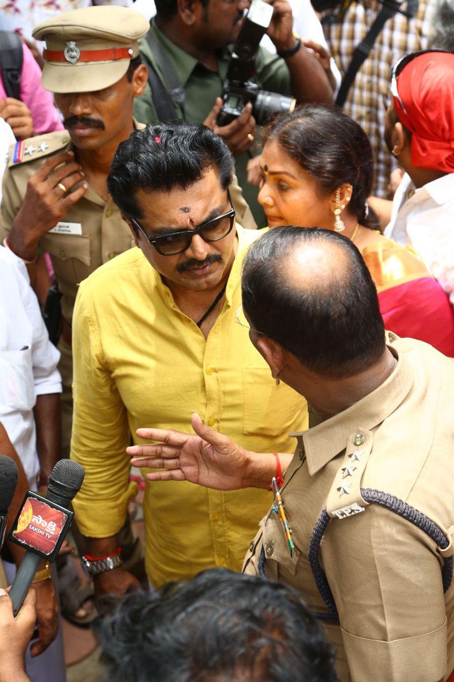 Sarathkumar Filing Nomination Photos