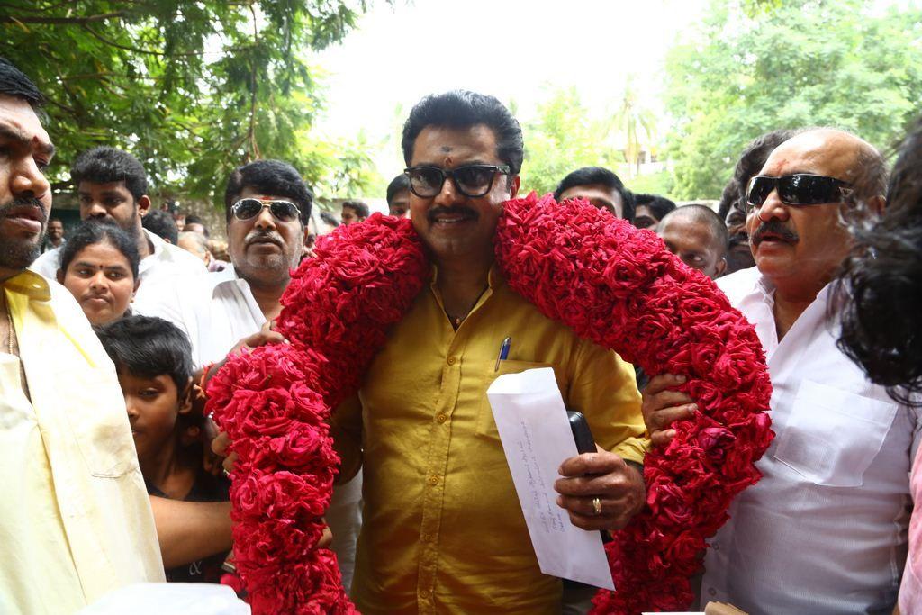 Sarathkumar Filing Nomination Photos