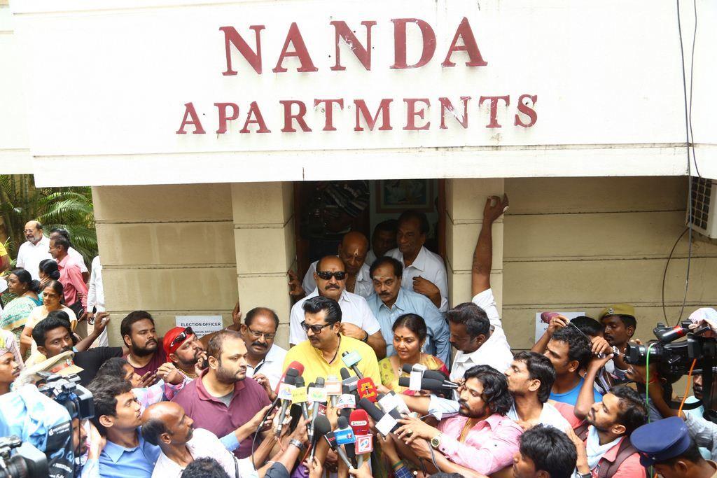 Sarathkumar Filing Nomination Photos