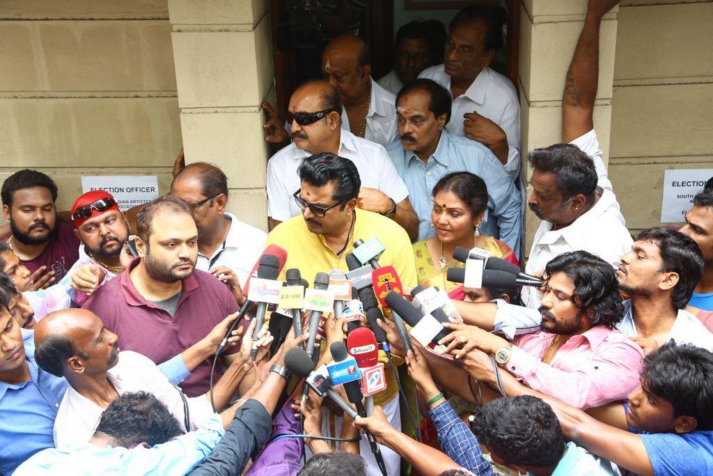 Sarathkumar Filing Nomination Photos