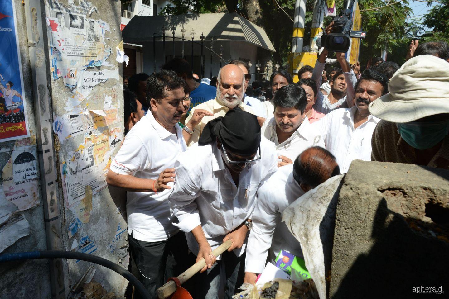 Telugu Film industry Participate Swachh Bharat