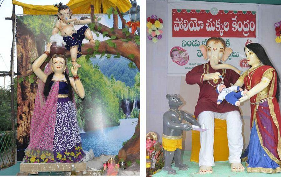 Different types of Lord Ganesh Idols Photos