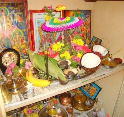 Ganesh Chaturthi Pooja Decoration Photos