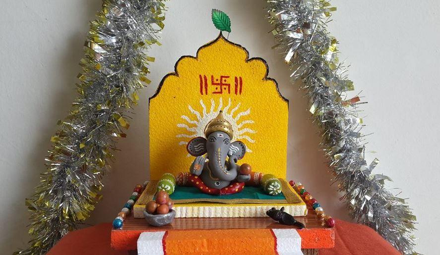 Ganesh Chaturthi Pooja Decoration Photos