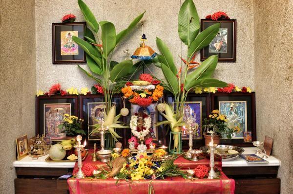 Ganesh Chaturthi Pooja Decoration Photos